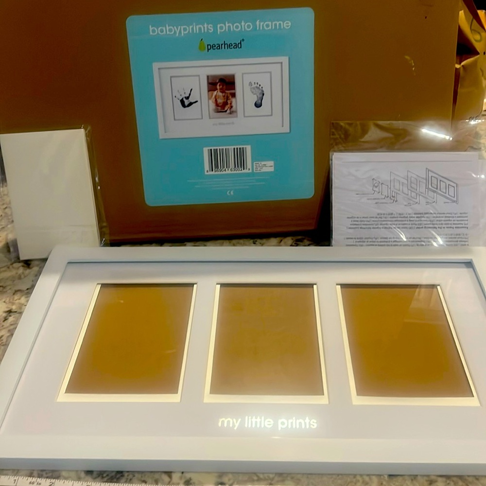 Photo frame baby prints NWOT in box